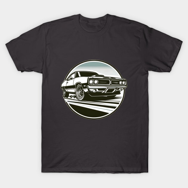 Classic American Muscle: Revving Through Time T-Shirt by Fusion Lab